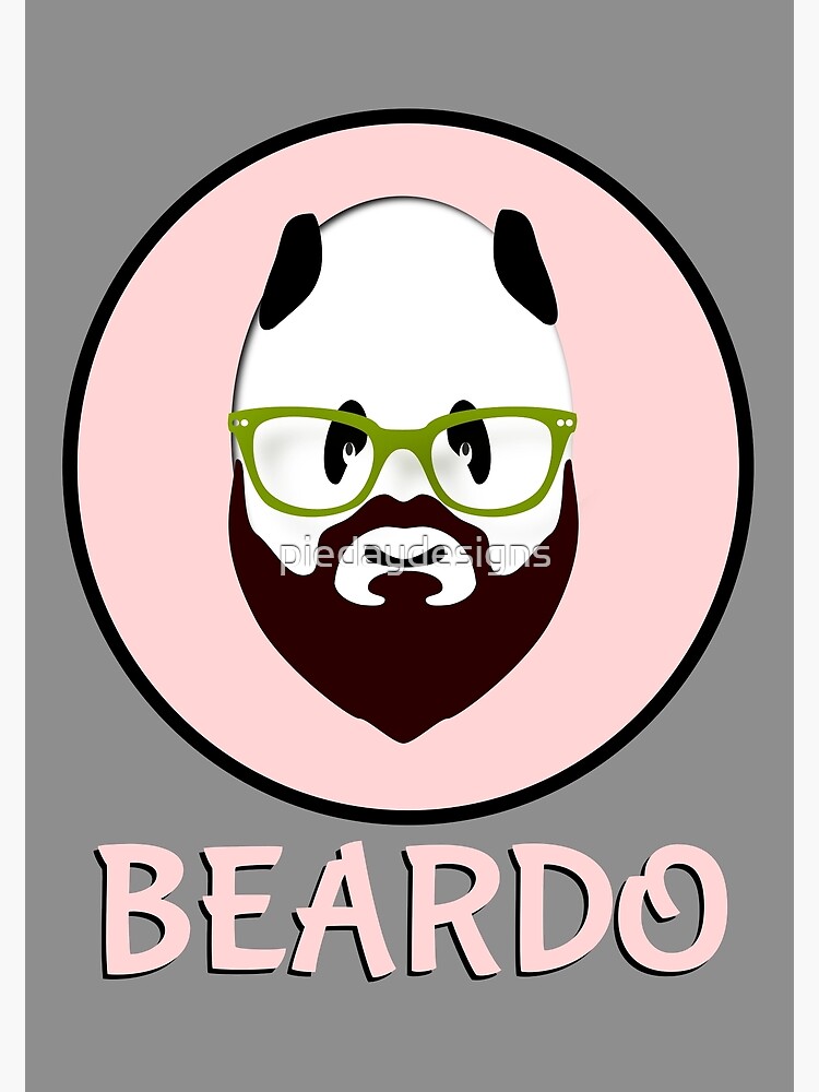 BEARDO Panda wearing green glasses