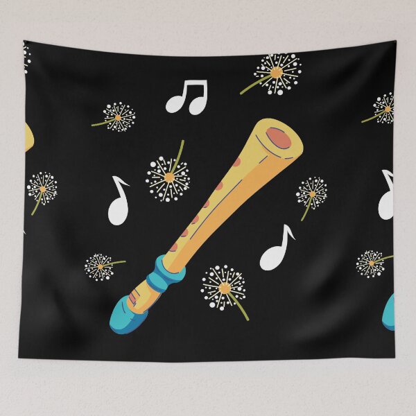 Item preview, Flute Instrument Music Dandelion-Themed Art Gift designed and sold by Sandra78.