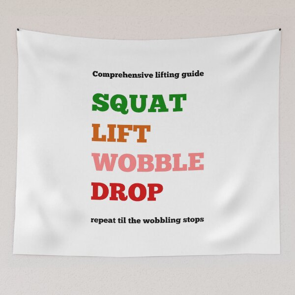 Item preview, SQWAT LIFT wobble Drop designed and sold by piedaydesigns.