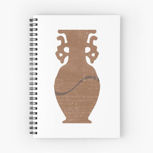 Item preview, Minimal Abstract Greek Vase 8 - Krater - Terracotta Series - Modern, Contemporary Print - Sepia designed and sold by Studio Grafiikka.