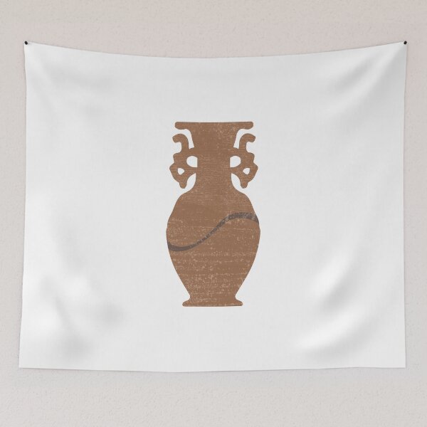 Item preview, Minimal Abstract Greek Vase 8 - Krater - Terracotta Series - Modern, Contemporary Print - Sepia designed and sold by Studio Grafiikka.