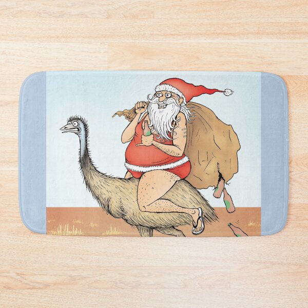 Item preview, Santa Riding Emu designed and sold by Jed Dunstan.