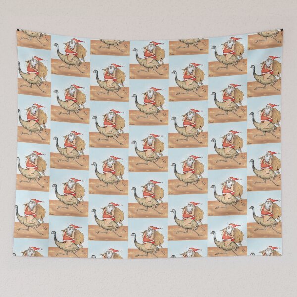 Item preview, Santa Riding Emu designed and sold by Jed Dunstan.