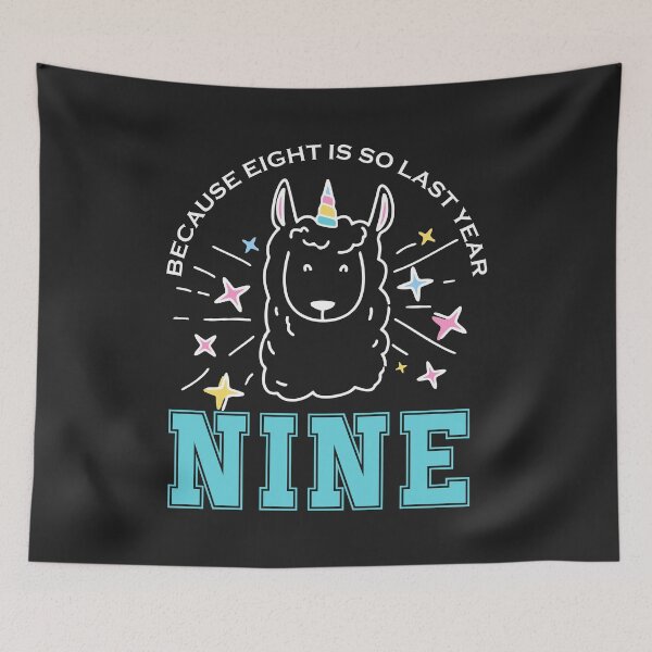 Item preview, Because 8 is so Last Year unicorn birthday gift for girls designed and sold by hadleydesigns.