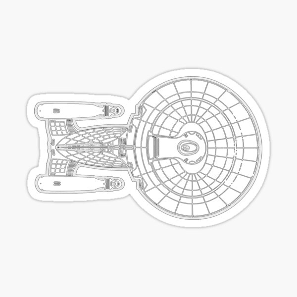 NCC-1701-D USS Enterprise Sticker