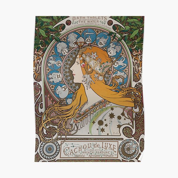 Zodiac, Mucha 1896 Poster