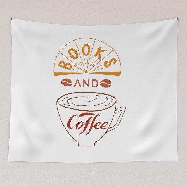 Item preview, Books and Coffee print designed and sold by firmine417.