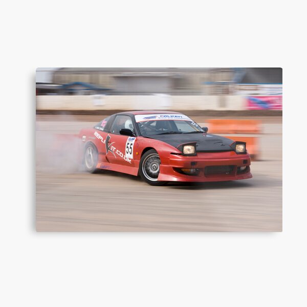 s13 drift car at Norfolk Arena - BDC 2008 Metal Print
