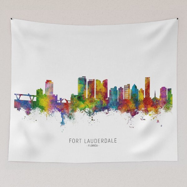 Item preview, Fort Lauderdale Florida Skyline designed and sold by ArtPrints.