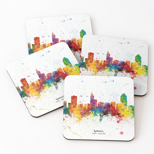 Item preview, Raleigh North Carolina Skyline designed and sold by ArtPrints.