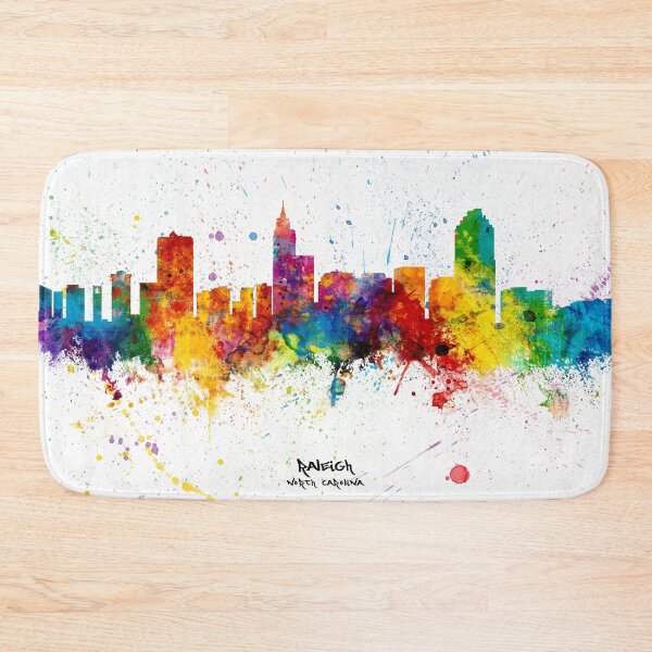 Item preview, Raleigh North Carolina Skyline designed and sold by ArtPrints.