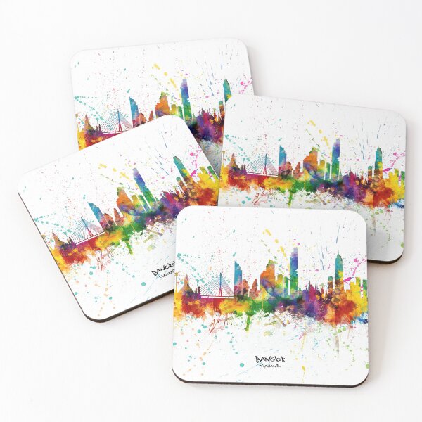 Item preview, Bangkok Thailand Skyline designed and sold by ArtPrints.