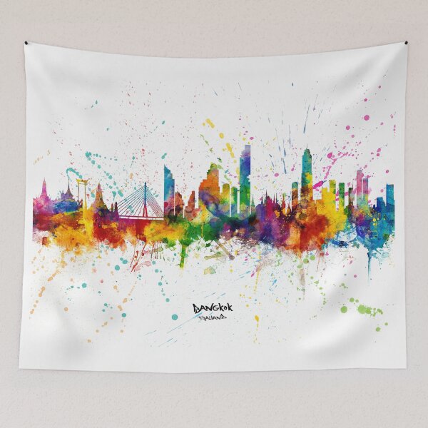 Item preview, Bangkok Thailand Skyline designed and sold by ArtPrints.