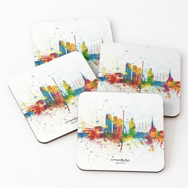Item preview, Gothenburg Sweden Skyline designed and sold by ArtPrints.