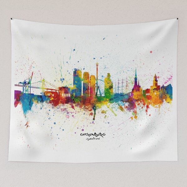 Item preview, Gothenburg Sweden Skyline designed and sold by ArtPrints.