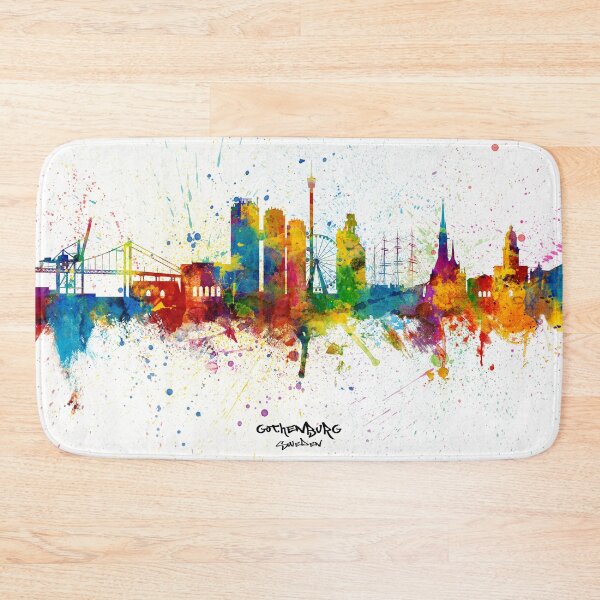 Item preview, Gothenburg Sweden Skyline designed and sold by ArtPrints.