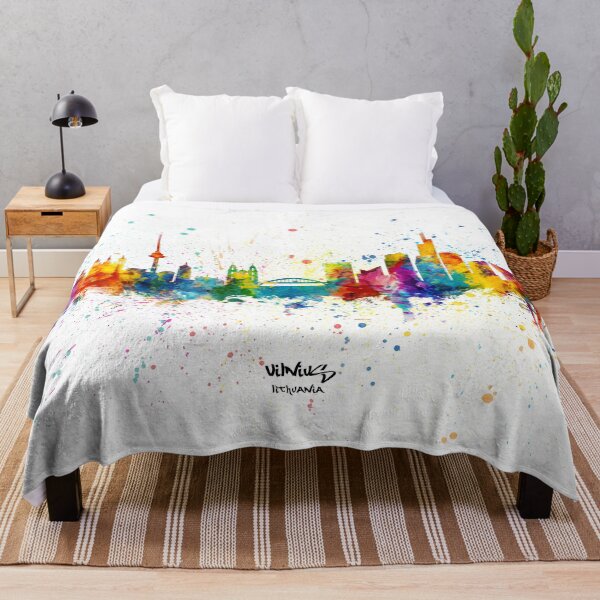 Item preview, Vilnius Lithuania Skyline designed and sold by ArtPrints.