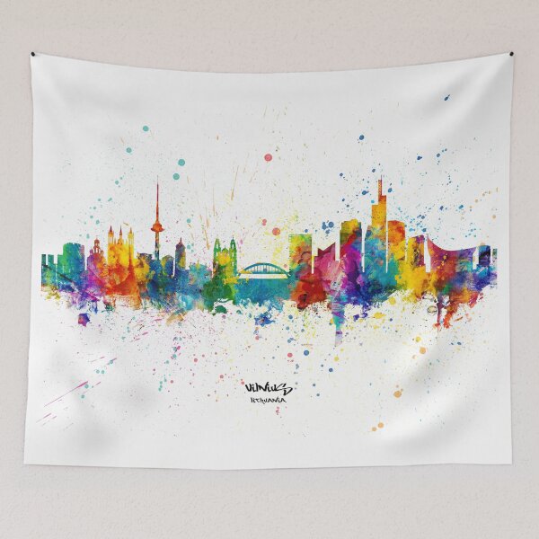 Item preview, Vilnius Lithuania Skyline designed and sold by ArtPrints.
