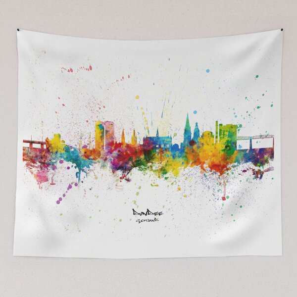Item preview, Dundee Scotland Skyline designed and sold by ArtPrints.