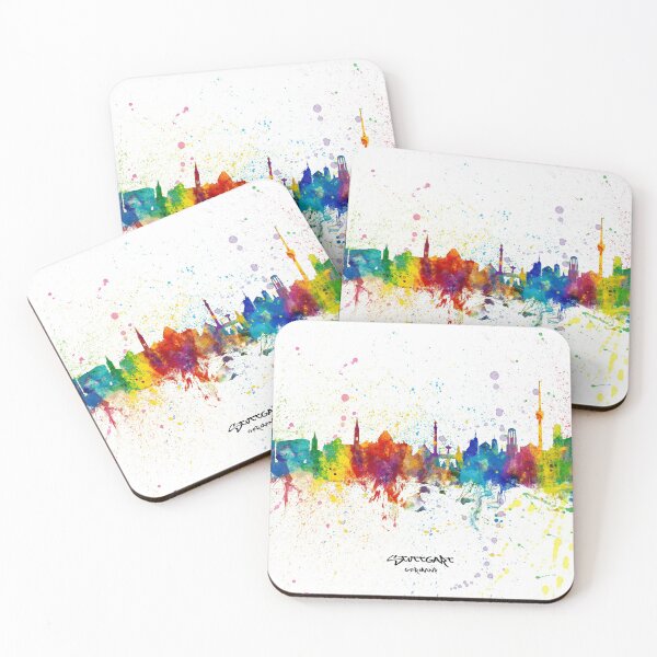Artikelvorschau, Stuttgart Germany Skyline entworfen und verkauft von ArtPrints.