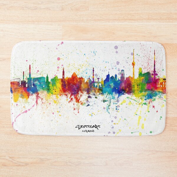 Item preview, Stuttgart Germany Skyline designed and sold by ArtPrints.