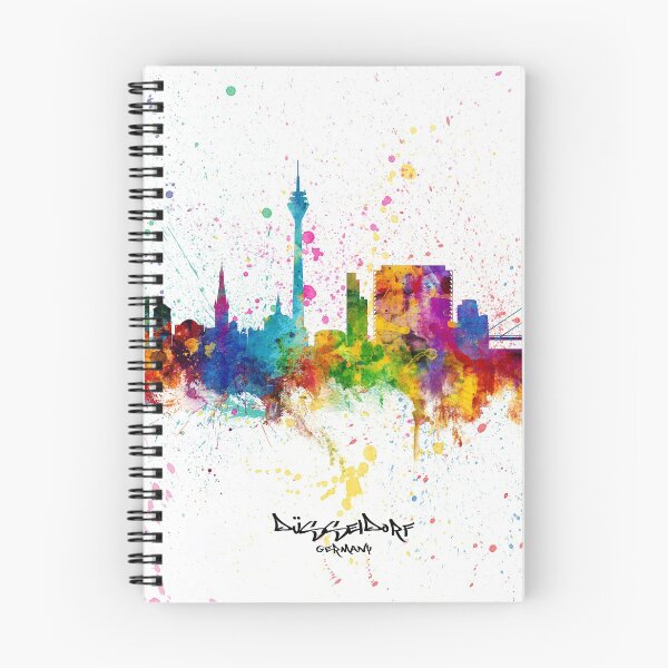 Artikelvorschau, Düsseldorf Germany Skyline entworfen und verkauft von ArtPrints.