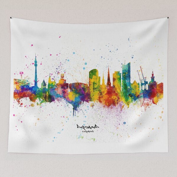 Item preview, Dortmund Germany Skyline designed and sold by ArtPrints.