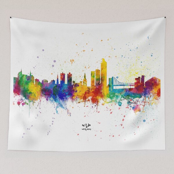Item preview, Oslo Norway Skyline designed and sold by ArtPrints.