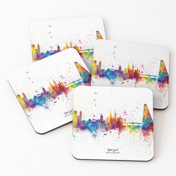 Item preview, Basel Switzerland Skyline designed and sold by ArtPrints.