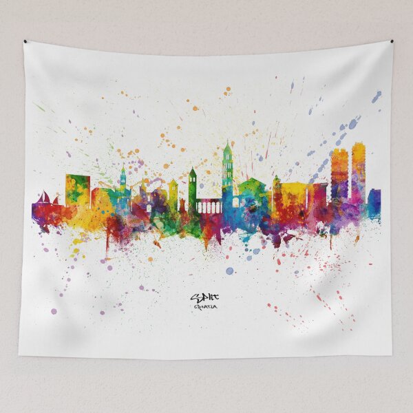Item preview, Split Croatia Skyline designed and sold by ArtPrints.