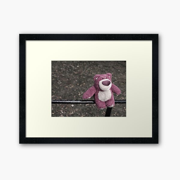 lotso on the fence Framed Art Print