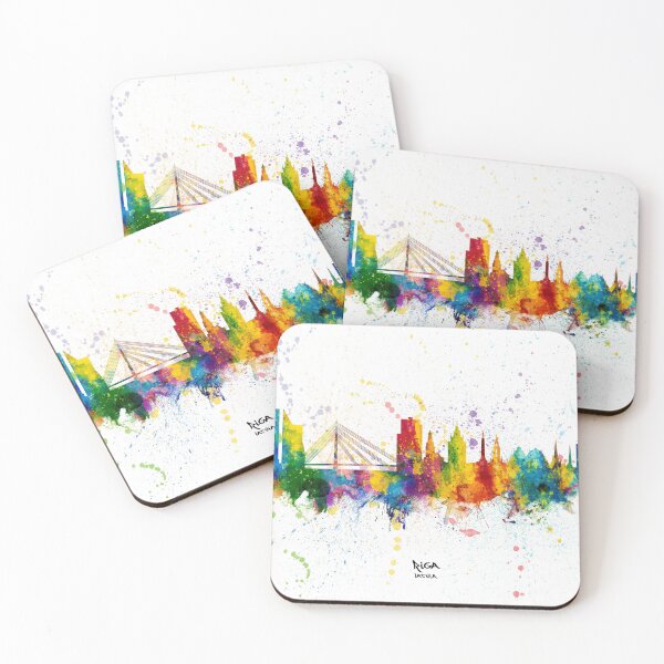 Item preview, Riga Latvia Skyline designed and sold by ArtPrints.