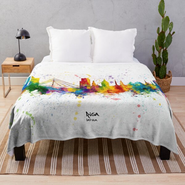 Item preview, Riga Latvia Skyline designed and sold by ArtPrints.