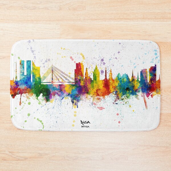 Item preview, Riga Latvia Skyline designed and sold by ArtPrints.