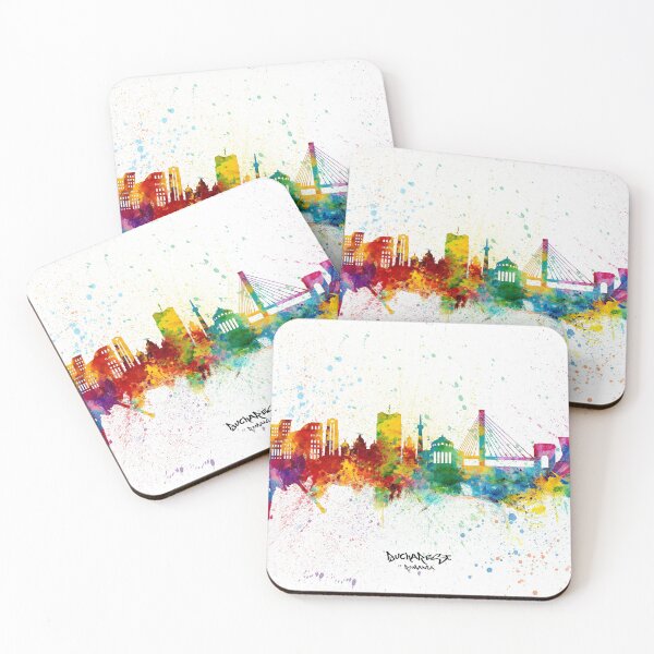 Item preview, Bucharest Romania Skyline designed and sold by ArtPrints.