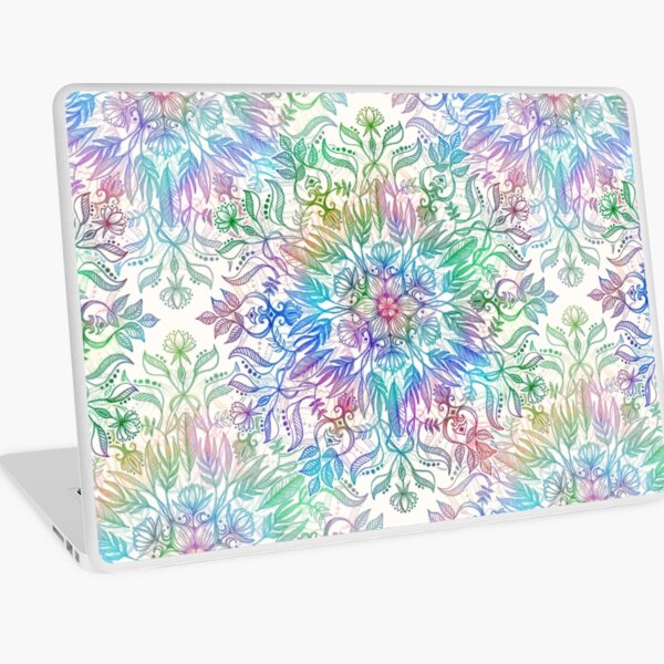 Nature Mandala in Rainbow Hues Laptop Skin