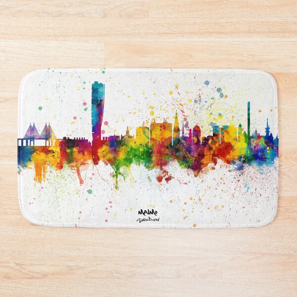 Item preview, Malmo Sweden Skyline designed and sold by ArtPrints.