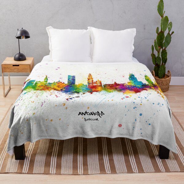 Item preview, Antwerp Belgium Skyline designed and sold by ArtPrints.