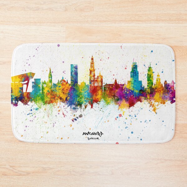 Item preview, Antwerp Belgium Skyline designed and sold by ArtPrints.