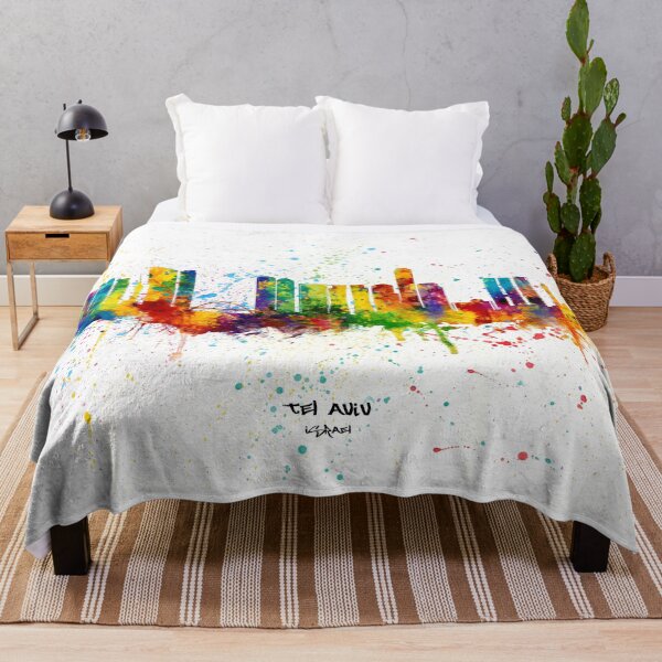 Item preview, Tel Aviv Israel Skyline designed and sold by ArtPrints.