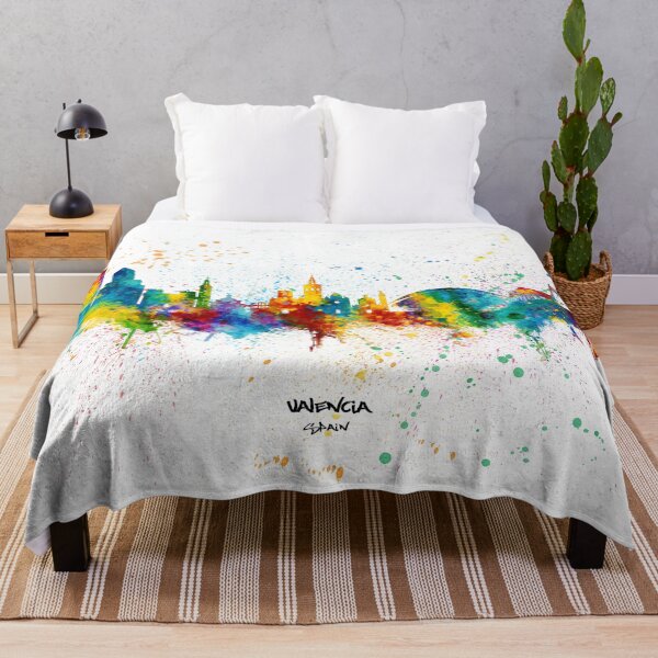 Item preview, Valencia Spain Skyline designed and sold by ArtPrints.