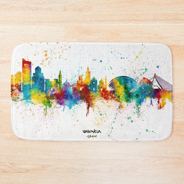 Item preview, Valencia Spain Skyline designed and sold by ArtPrints.