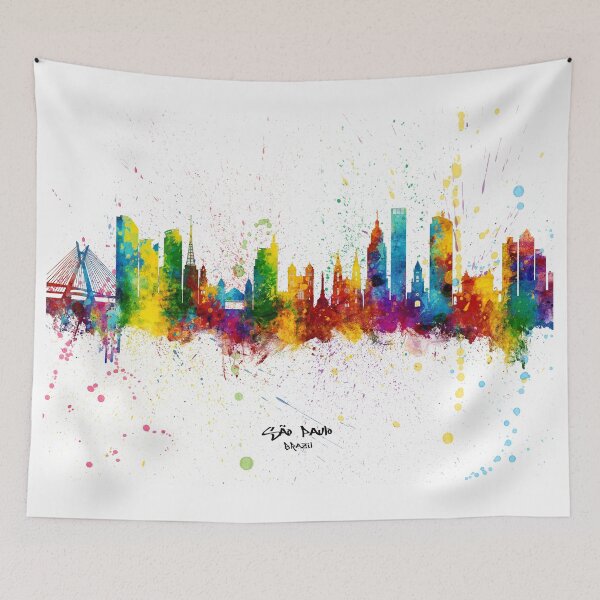 Item preview, São Paulo Skyline Brazil designed and sold by ArtPrints.