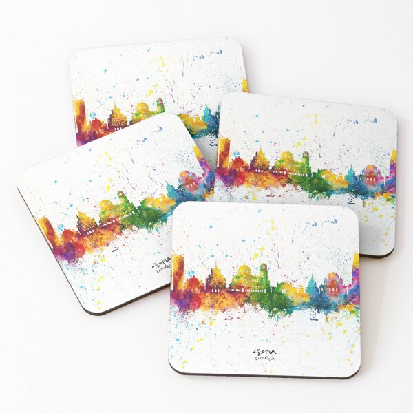 Item preview, Sofia Bulgaria Skyline designed and sold by ArtPrints.