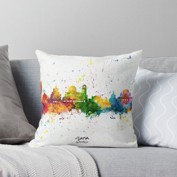 Item preview, Sofia Bulgaria Skyline designed and sold by ArtPrints.
