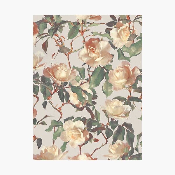 Item preview, Soft Vintage Rose Pattern designed and sold by micklyn.
