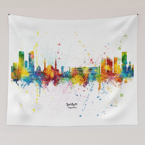 Item preview, Beirut Lebanon Skyline designed and sold by ArtPrints.