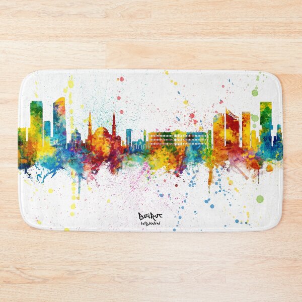 Item preview, Beirut Lebanon Skyline designed and sold by ArtPrints.
