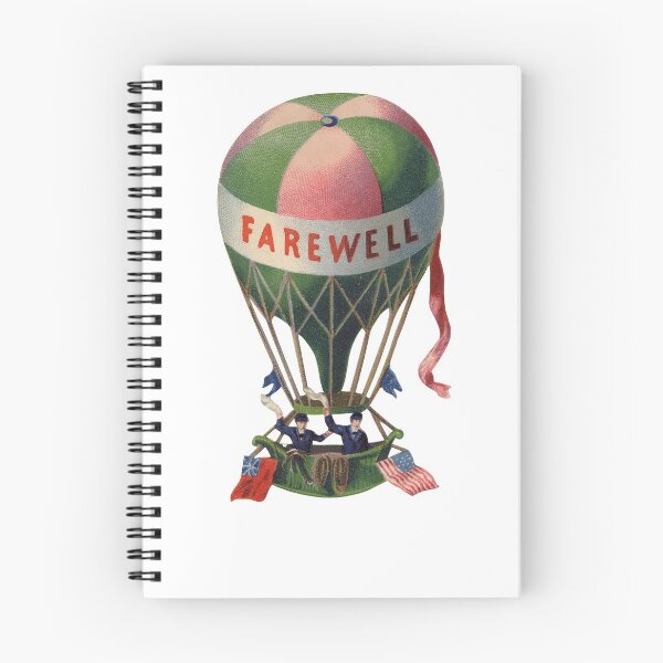 Item preview, Victorian vintage farewell balloon old decal designed and sold by kustom.