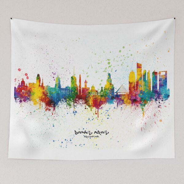 Item preview, Buenos Aires Argentina Skyline designed and sold by ArtPrints.